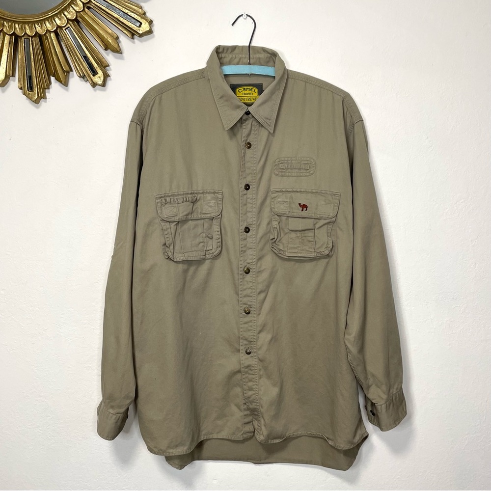 Camel Trophy Adventure Wear Button Down Long Sleeve Shirt